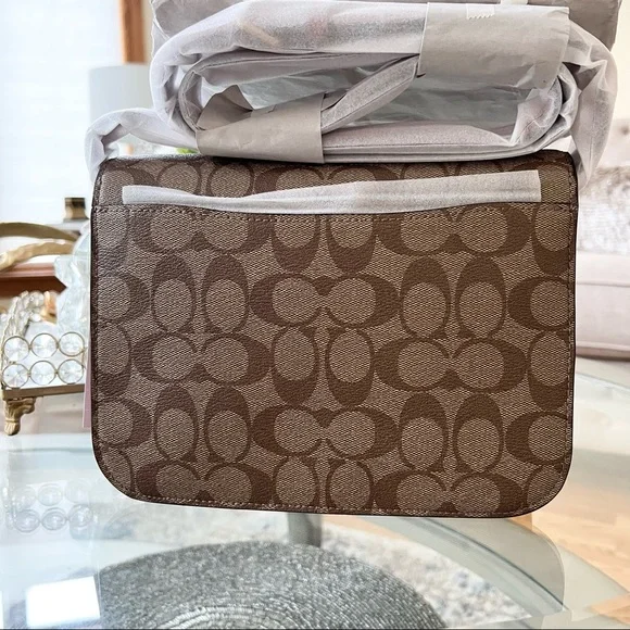 Coach Brynn Flap Crossbody In Signature Canvas Bag - Picture 10 of 12